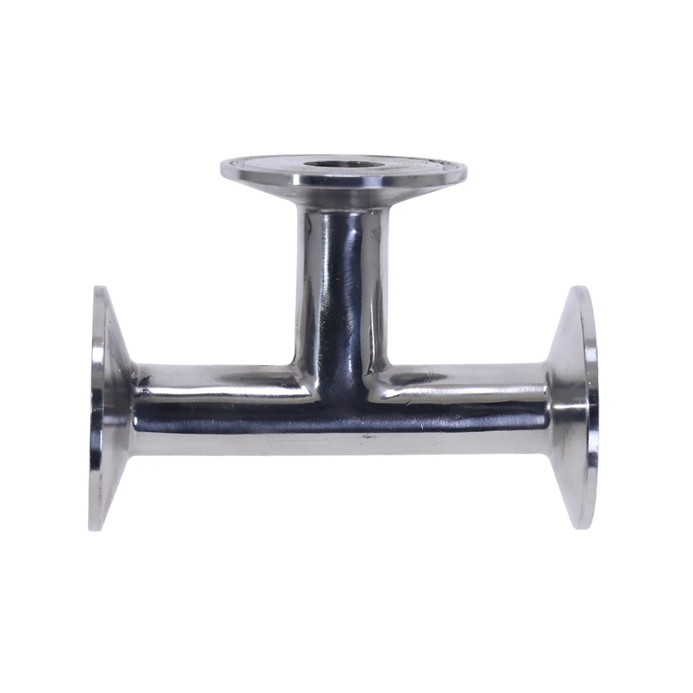 

1pc 19/25/32/38/45/51MM Pipe OD Sanitary Tri Clamp 3 Way Tee Sanitary Ferrule Pipe Fitting Stainless Steel SS304 For Homebrew