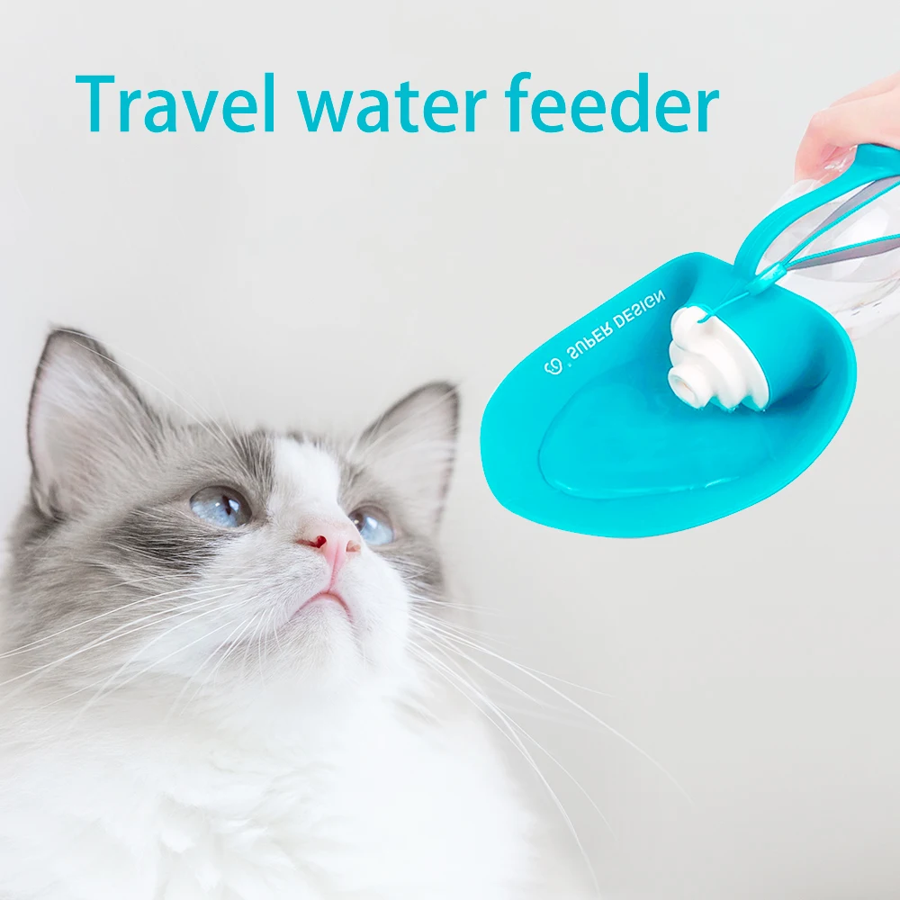 

580ml Sport Portable Pet Dog Water Bottle Soft Silicone Travel Dog Bowl For Puppy Cat Drinking Outdoor Water Dispenser Feeder