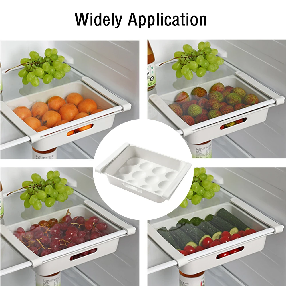 Кухонный органайзер для фруктов яиц шкаф хранения полка холодильника с