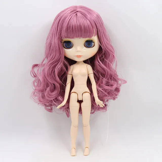 Ледяная фабрика Blyth кукла 1/6 BJD индивидуальные обнаженные тела с белой кожей, глянцевое лицо, подарок для девочки, игрушка - Цвет: BL1063 B