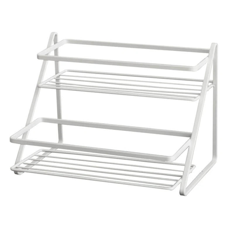 

2 Tier Kitchen Countertop Shelf Storage Rack Spice Organizer for Cookware Canned Food Mugs Cups
