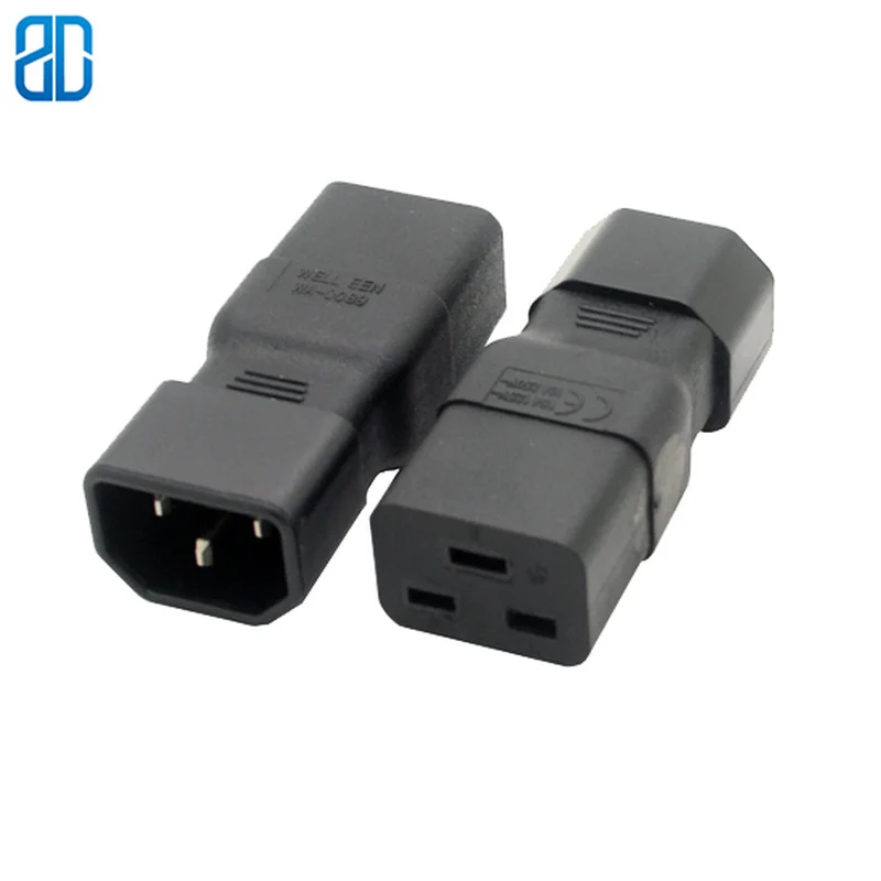 C14 C19 штепсельная вилка IEC320 к 3 полюсный штекер Микки Мауса Женский адаптер