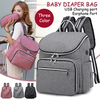 baby diaper bag large capacity mommy backpack waterproof stylish durable unisex toddler travel nappy bag large with usb charging