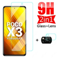 9h hd protective glass for xiaomi poco x3 nfc c3 m3 tempered screen protector xiaomi poco x3 m2 pro camera lens glass film case