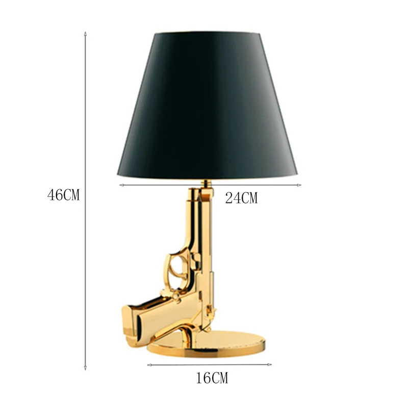 Gold 46CM Современные настольные лампы смола, спальня, гостиная, освещение, украшение интерьера, Настольные светильники, домашний декор, светильник, настольная лампа для паба - Цвет абажура: Gold 46CM