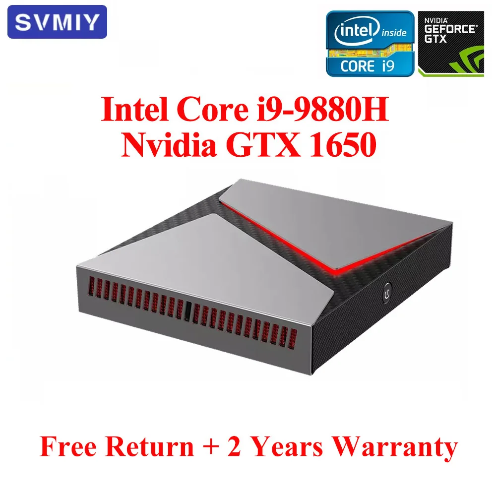 Игровой мини ПК Intel Core i9 9880H Nvidia GTX 1650 4G Graphics 2DDR4 SSD i5 9300H i7 9750H Windows10 Linux PUBG GTA5 HDMI DP|Мини