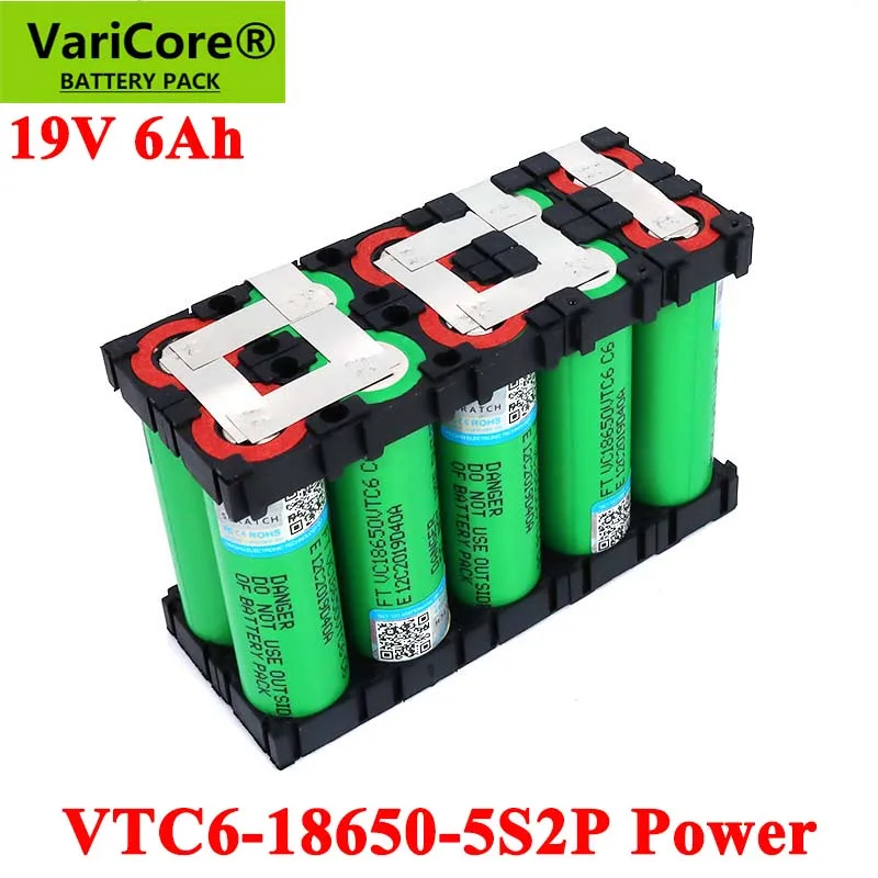 21v para Baterias de Chave de Fenda Alta Potência 20 Ampères Solda Suporte Bateria 19v 5s2p 18650 Vtc6 6000mah