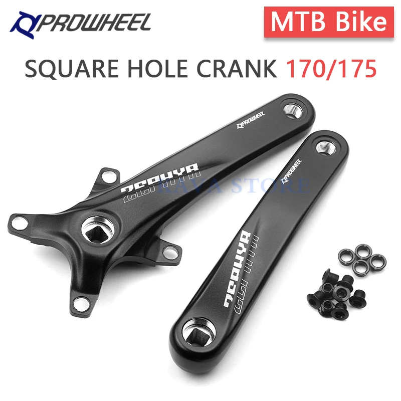 

Prowheel MTB Crankset 104BCD Mountain Bike Sprocket Square Hole 170mm 175mm Crank Arm 32T 34T 36T 38T 40T Steel Chainring