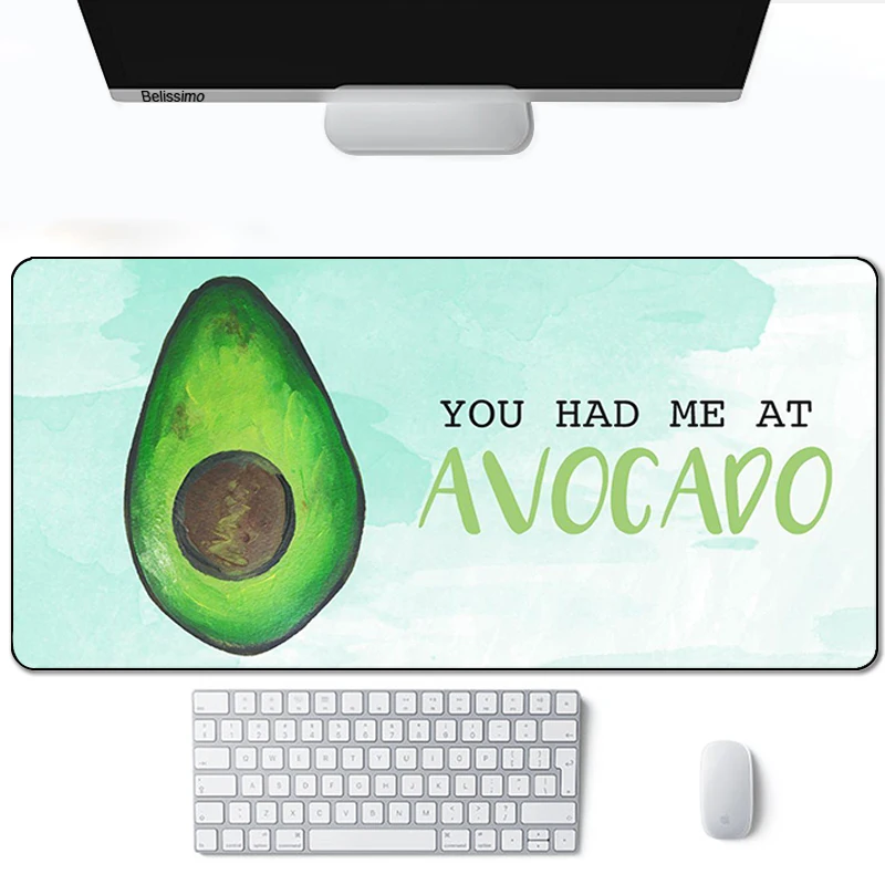 

Anime Cartoon avocado Gaming MousePad Large Locking Edge Speed Game Gamer Accessories Mouse Pad Soft Laptop Notebook Mat CSGO