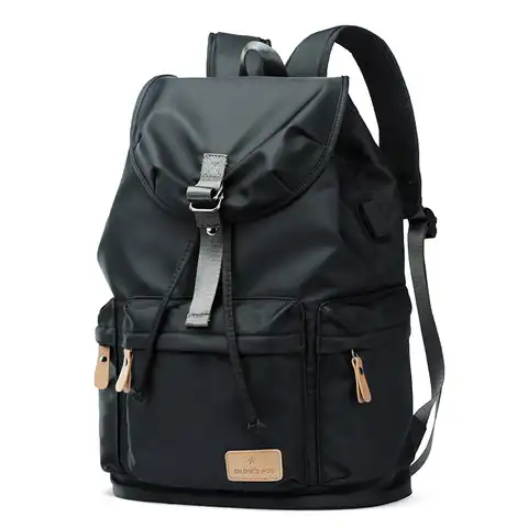 Водонепроницаемый рюкзак MOYYI для ноутбука 14 дюймов, вместительные винтажные школьные ранцы с USB-зарядкой для мужчин и женщин, мужские рюкзак...