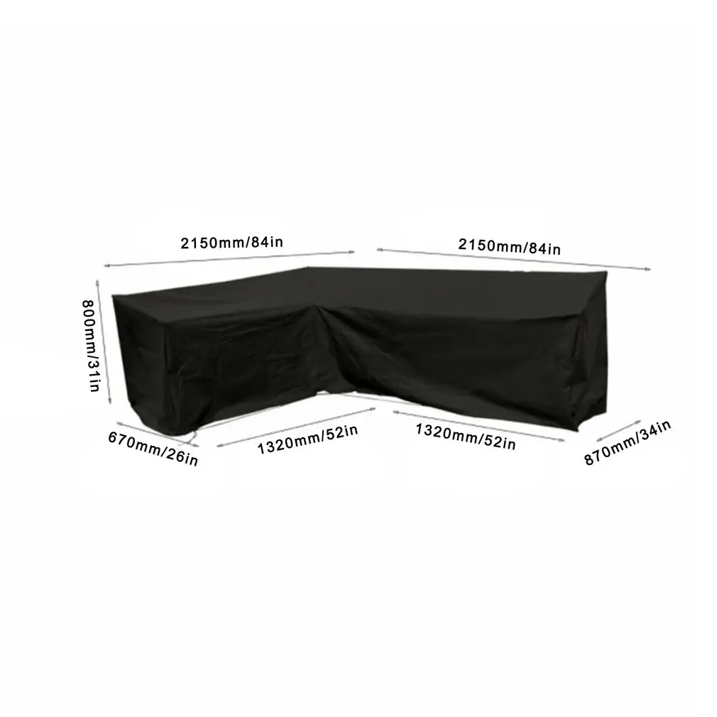 

36 sizes Oxford Cloth Furniture Dustproof Cover For Rattan Table Cube Chair Sofa Waterproof Rain Garden Patio Protective Cover