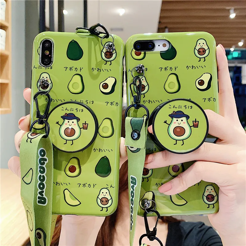 For iphone XR 3D Totoro soft Phone Case iPhone X XS max 8plus 7plus 6 6S 6p Cute Monsters TPU Back Cover+toy+strap +stander |
