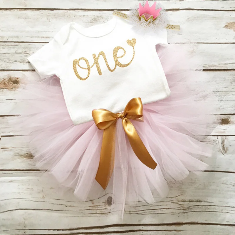 

1st Birthday Outfits Toddler Girls Boutique Clothing 1 Year Baby Girl Clothes Unicorn Party tutu Girls Dress Newborn Baby Girls