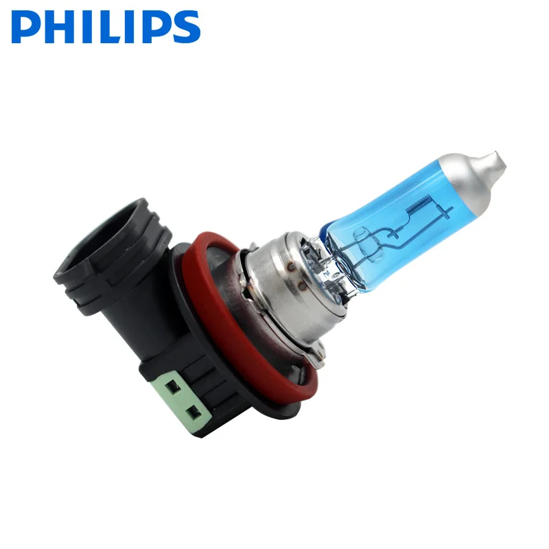 2 шт. Philips H11 12 В 55 Вт яркий белый Галогеновый светильник с кристальным видением 4300