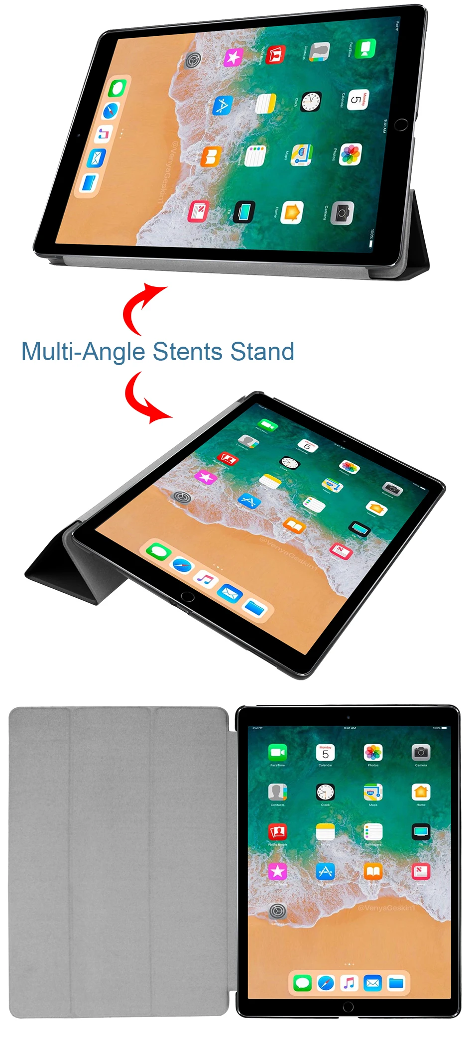 МТТ для iPad Pro 12,9 дюйма чехол для планшета выпуск из искусственной кожи магнит откидной смарт-чехол Funda a1584 a1652 a1670 a1671