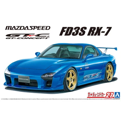 1/24 AOSHIMA plastic assembly car model toy Mazda FD3S RX-7 