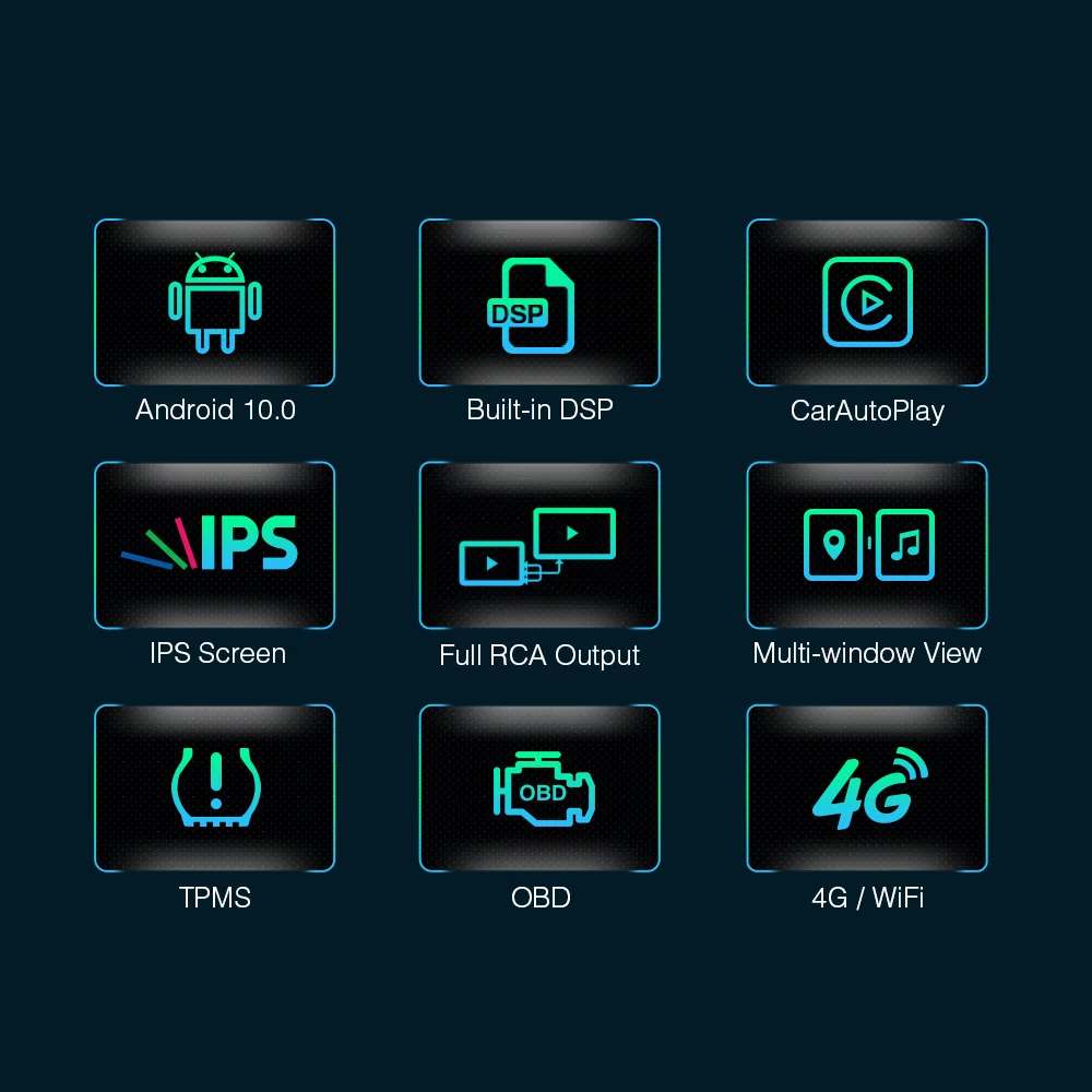 Автомобильный стерео видеорегистратор XTRONS 8 дюйма Android 10 0 GPS DSP RCA выход OBD радио DVR