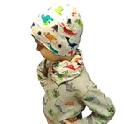 Зимняя шапка для женщин, мужчин, мальчиков, девочек, хлопковые шапочки, шапка, Мультяшные осенние вязаные шапки, шапка, уличная шапка, шарф, универсальные аксессуары