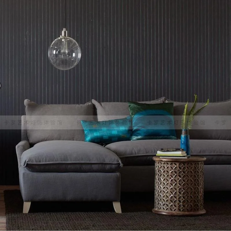 Современная маленькая модная прозрачная стеклянная лампа в форме шара для