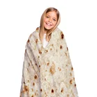Реалистичное одеяло Taco Burrito Tortilla, мягкое Фланелевое покрывало, новинка, одеяло для взрослых и детей, круглое одеяло