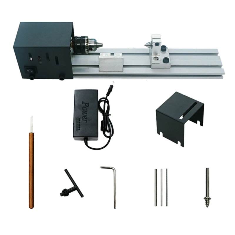 

Миниатюрный маленький токарный станок для бусин, полировка, резка, машина для бусин, круглые бусины, Мини DIY токарный станок для деревообраб...