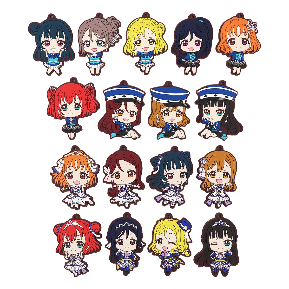 Резиновый брелок для ключей в стиле аниме Love Live Sunshine Lovelive Aqours | Украшения и