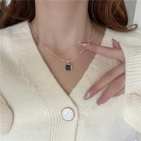 2021 new female fashion crystal pendant necklace short gold chain charm necklace gifts for girlfriends pendant necklaces