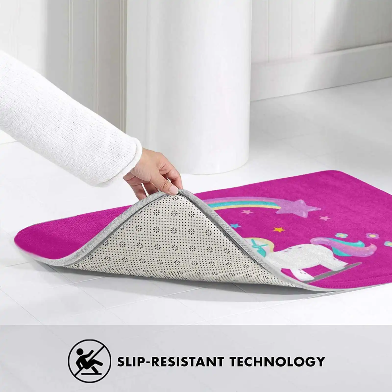 Это даже маска. Мягкие интересные комнатные товары ковер Единорог Розовый Лошадь