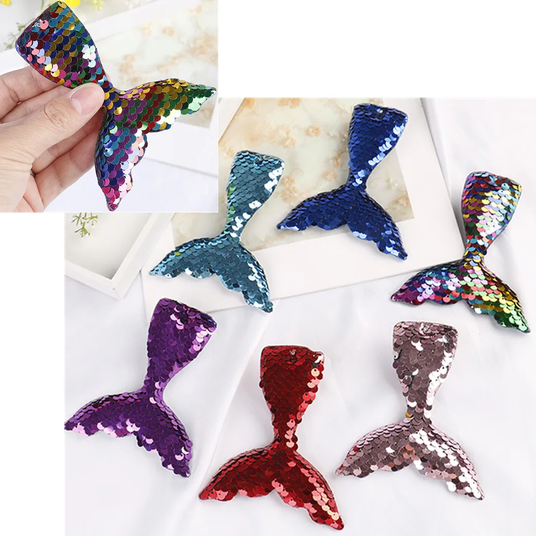 1 шт. Beatifully хвост русалки дизайн модные весы Блестки для волос Женские туфли на