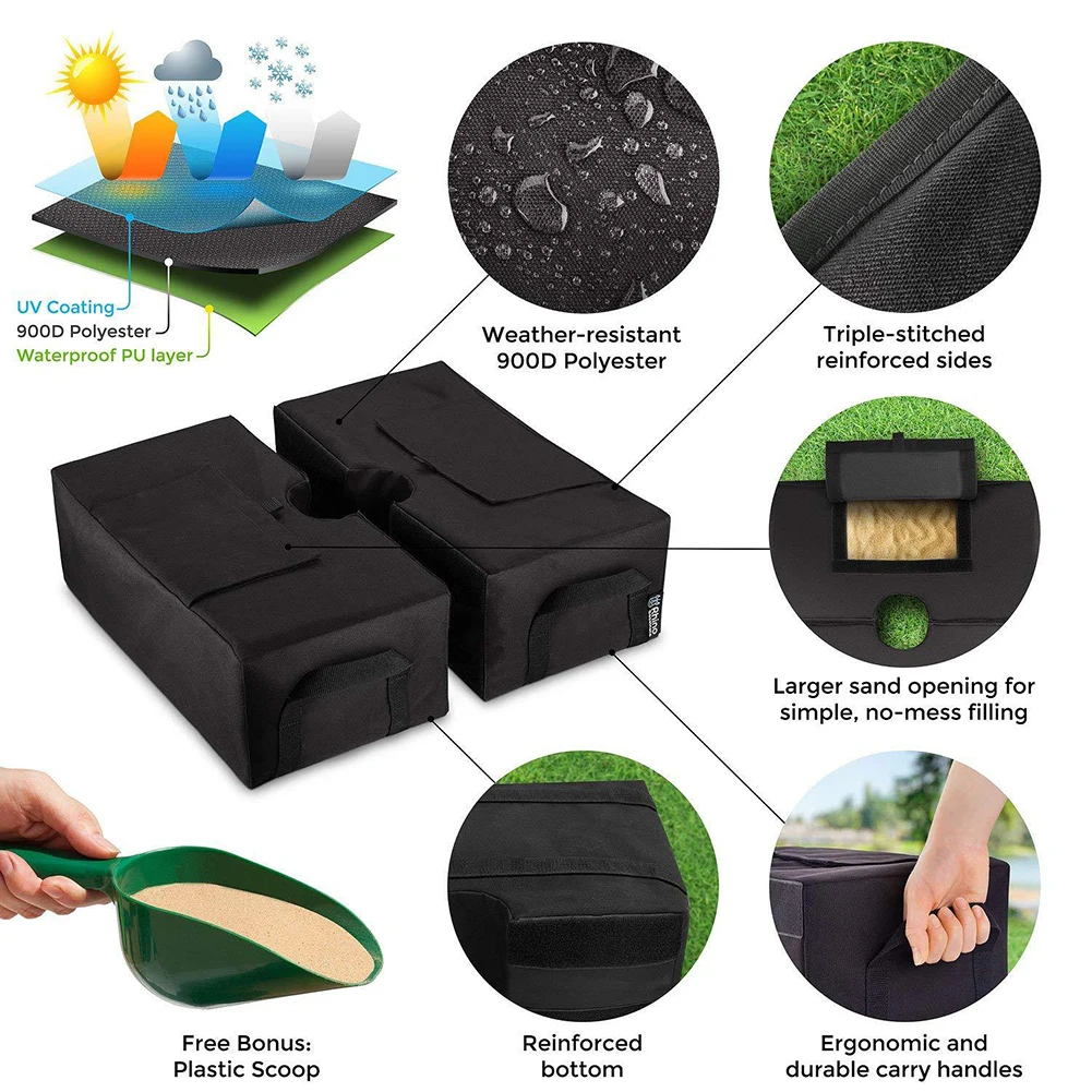 Открытый Зонт для патио базовый весовой мешок с ручками зонтик защиты от