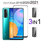 Закаленное стекло Huawei P Smart 2021 защитное стекло Y6P Huawei P Smart 2020 защитная пленка psmart 2020 2019 SZ камера пленка PSmart-2021 очки хуавей п смарт 2020 стекло хуавей п смарт 2021