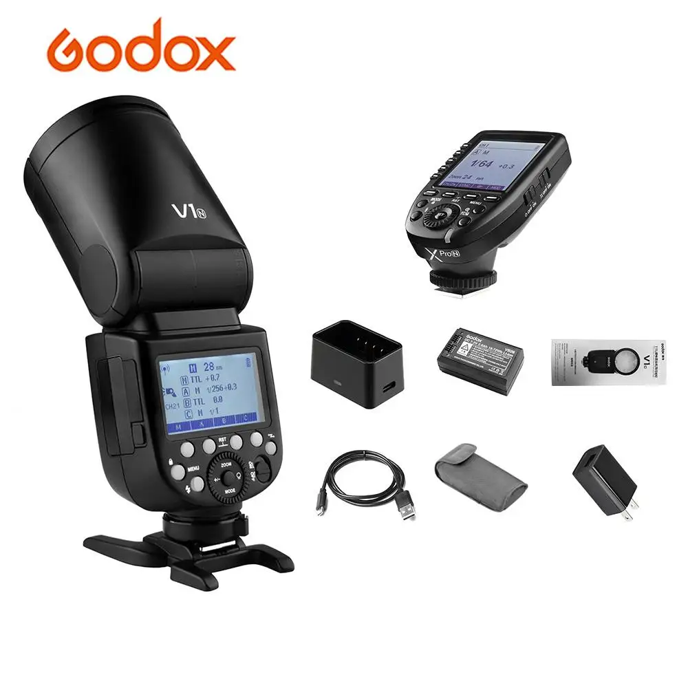 Godox V1N вспышка камеры Speedlite Xpro N i ttl триггер беспроводной 2 4G зум для Nikon D5300 D750