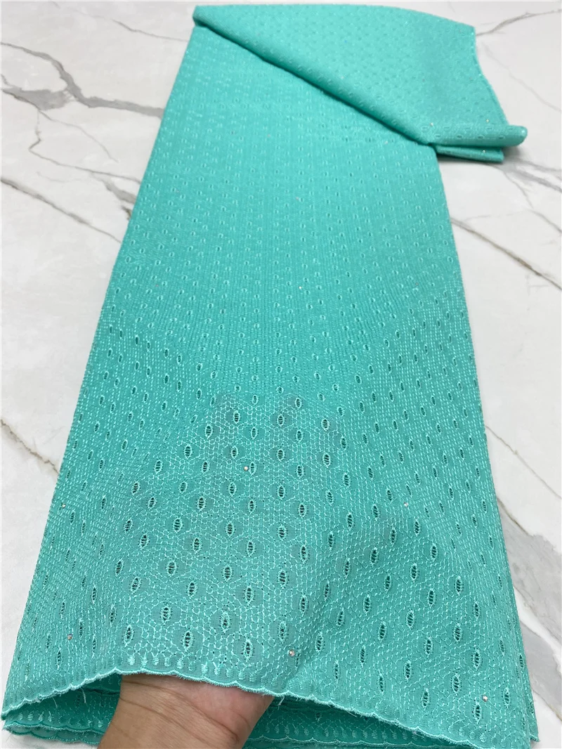 

PGC синяя швейцарская сухая кружевная ткань 2021 вышитая африканская кружевная ткань 100% хлопчатобумажная ткань швейцарская вуаль кружева в Шв...