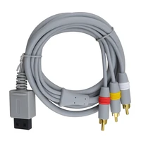 1 8m component cable audio video av composite 3 rca cable 480p video output for wii console