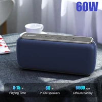 xdobo x8 60w high power portable bluetooth speaker deep bass column tws stereo subwoofer for computer soundbar voice assistant