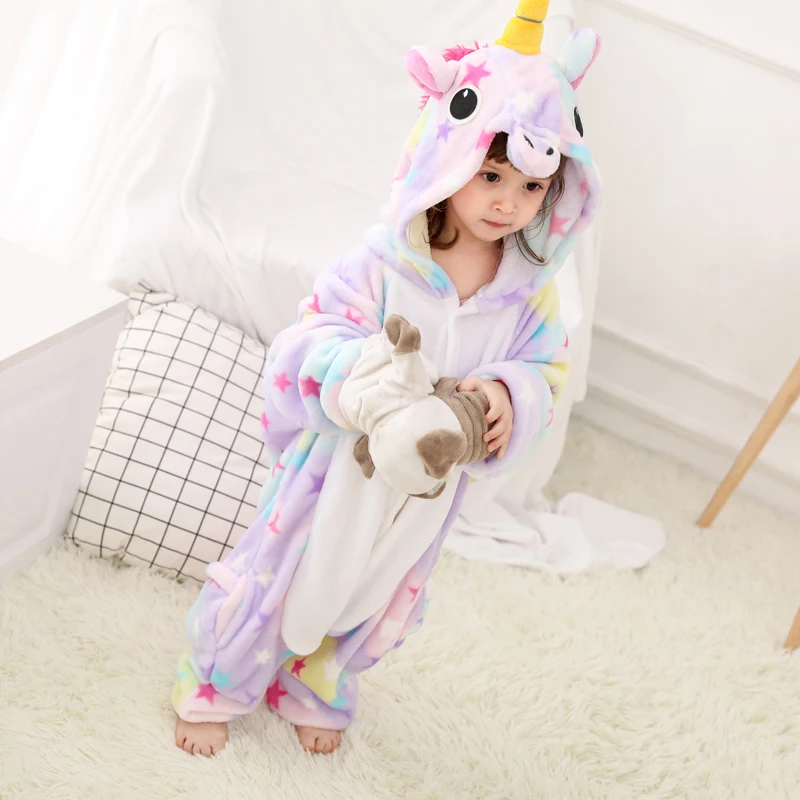 Модная Пижама VIP для малышей фланелевый теплый комбинезон косплея зимние