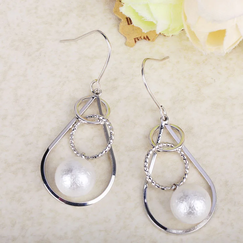 Женские серьги-подвески с искусственным жемчугом MECHOSEN медные серьги для банкета