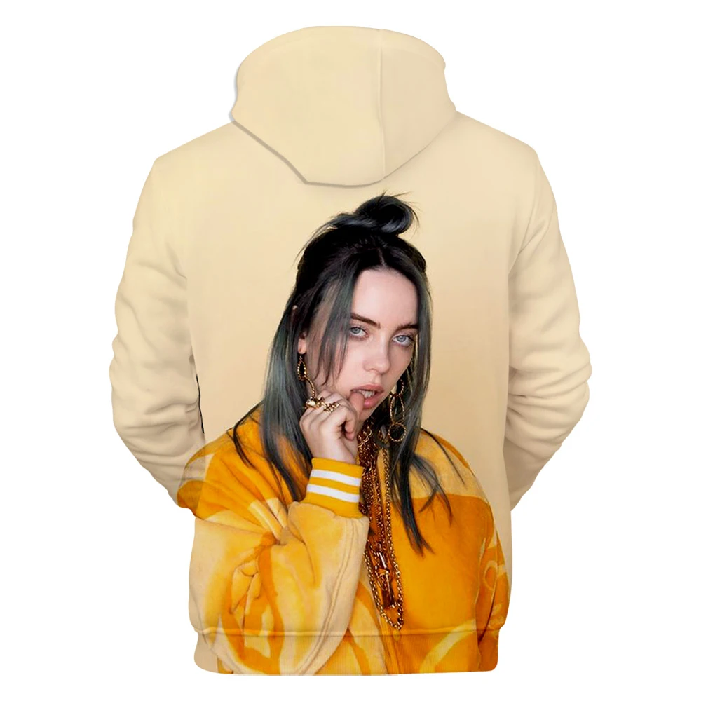 Оригинальные толстовки для мужчин и женщин Billie Eilish, толстовка с капюшоном, лидер продаж, осенне-зимняя модная одежда для мальчиков и девочек