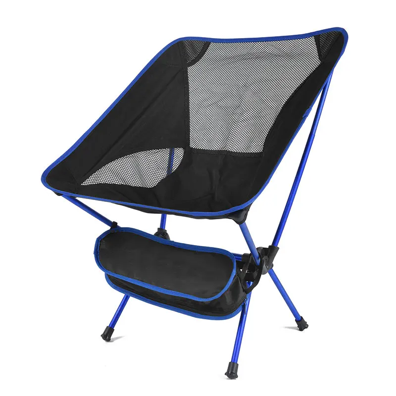 

Outdoor Portable Folding Chair Camping Fishing BBQ Travel Moon Chair Ultralight Extended Hiking Picnic Home Office Chair