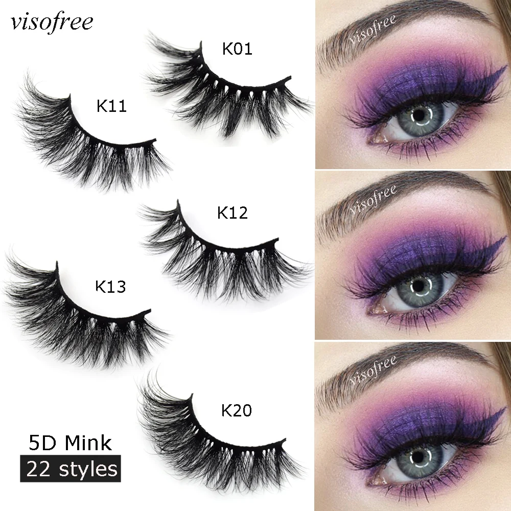 Visofree норковые ресницы ручная работа накладные без жестокости драматические 3D