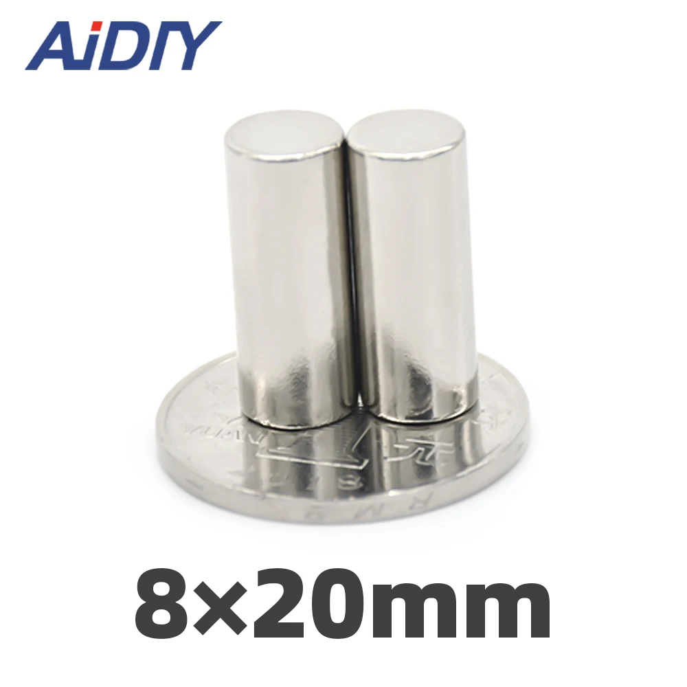 AIDIY 5/20/лот шт 8 мм X 20 круглый сильный неодимовый магнит N35 мини маленькие круглые