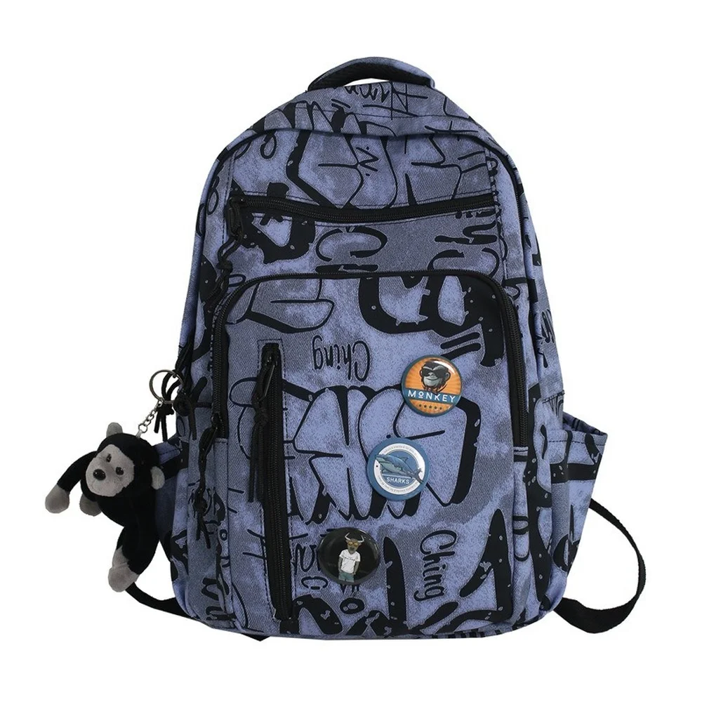 

Student schoolbag girls mix and match color backpack fashion casual backpack outing travel bag high-quality waterproof nylon bag