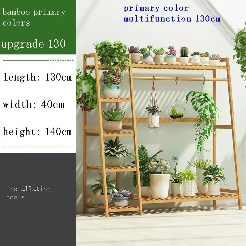 

Ladder Estanteria Escalera Soporte Plantas Interior Estante Para Flores Balcony Plant Rack Shelf Stojak Na Kwiaty Flower Stand