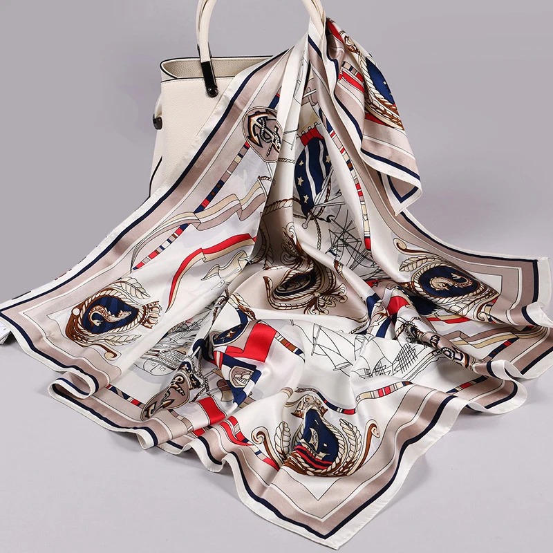 

★new 2019 big square in hangzhou silk silk scarves mulberry silk in the spring and autumn winter 100% female joker scarf