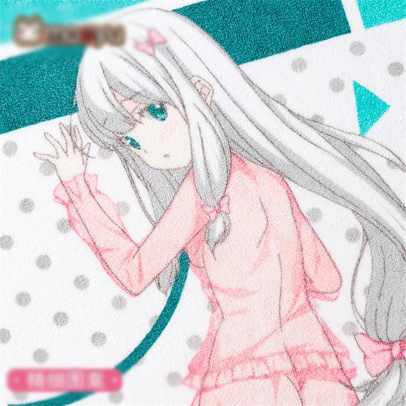 1pcs Creative Anime Eromanga Sensei Cartoon Printed Bath Towel Summer Cosplay Prop Decor for Boy Girl Gift 72*34 cm | Тематическая