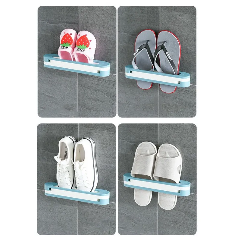 3 в 1 держатель для тапочек настенный тип бытовой пробойник Бесплатная стойка