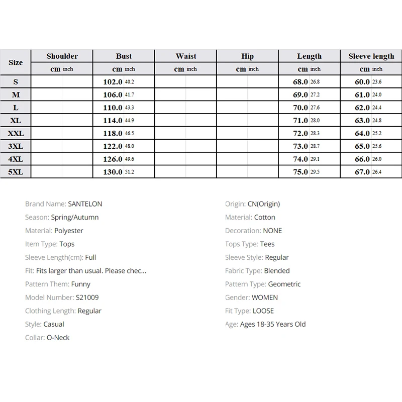 

Women Casual T-Shirt Long Sleeve Magic Style Five-Pointed Star Printed O-Neck Top New Spring Loose Home Clothes S21009