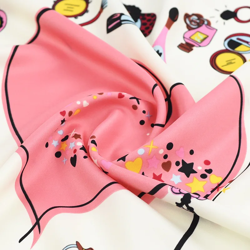 Шелковый шарф 60*60 см роскошный брендовый цветной шейный платок с принтом