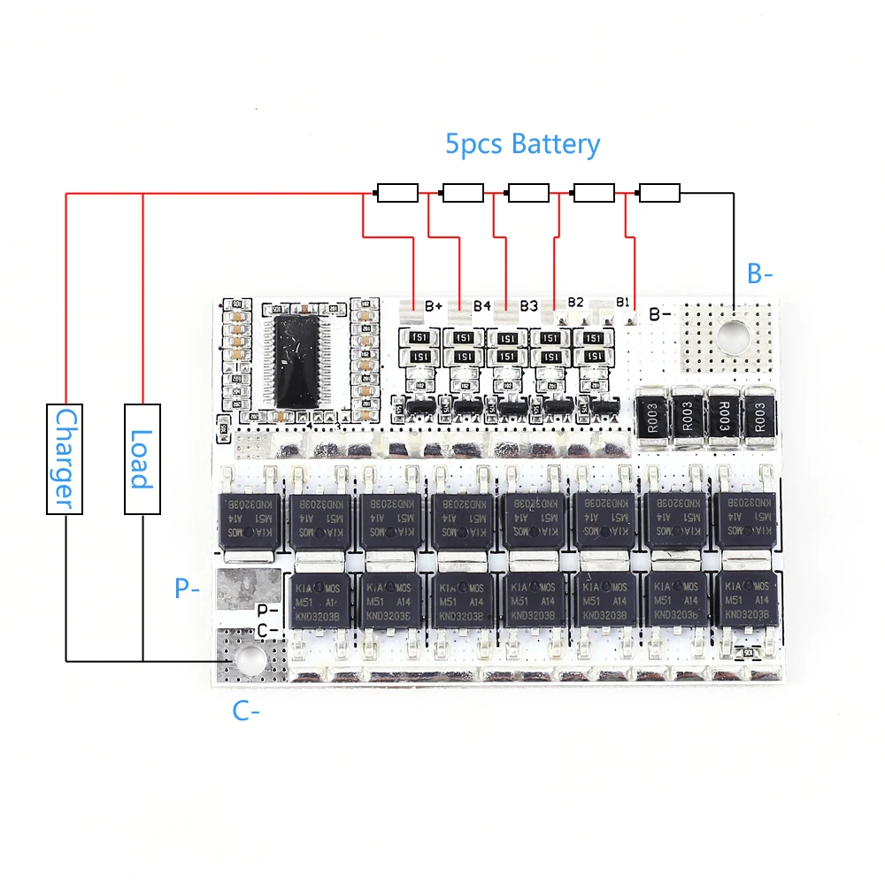 Li-ion Lithium Iron Phosphate Battery Balance Charging Module BMS 3.2V 16.8V 21V 100A | Электронные компоненты и