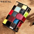 Дизайнерский кошелек WESTAl для женщин, роскошные кошельки для женщин, лоскутный кошелек для женщин, женский кошелек для монет, Женский кошелек для карт 4203